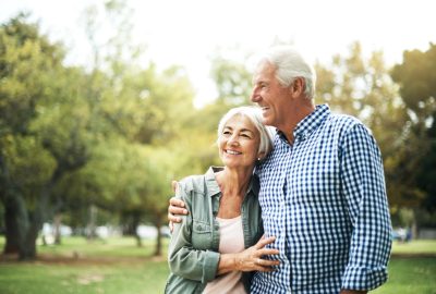 Shot of an affectionate senior couple spending a day in the park